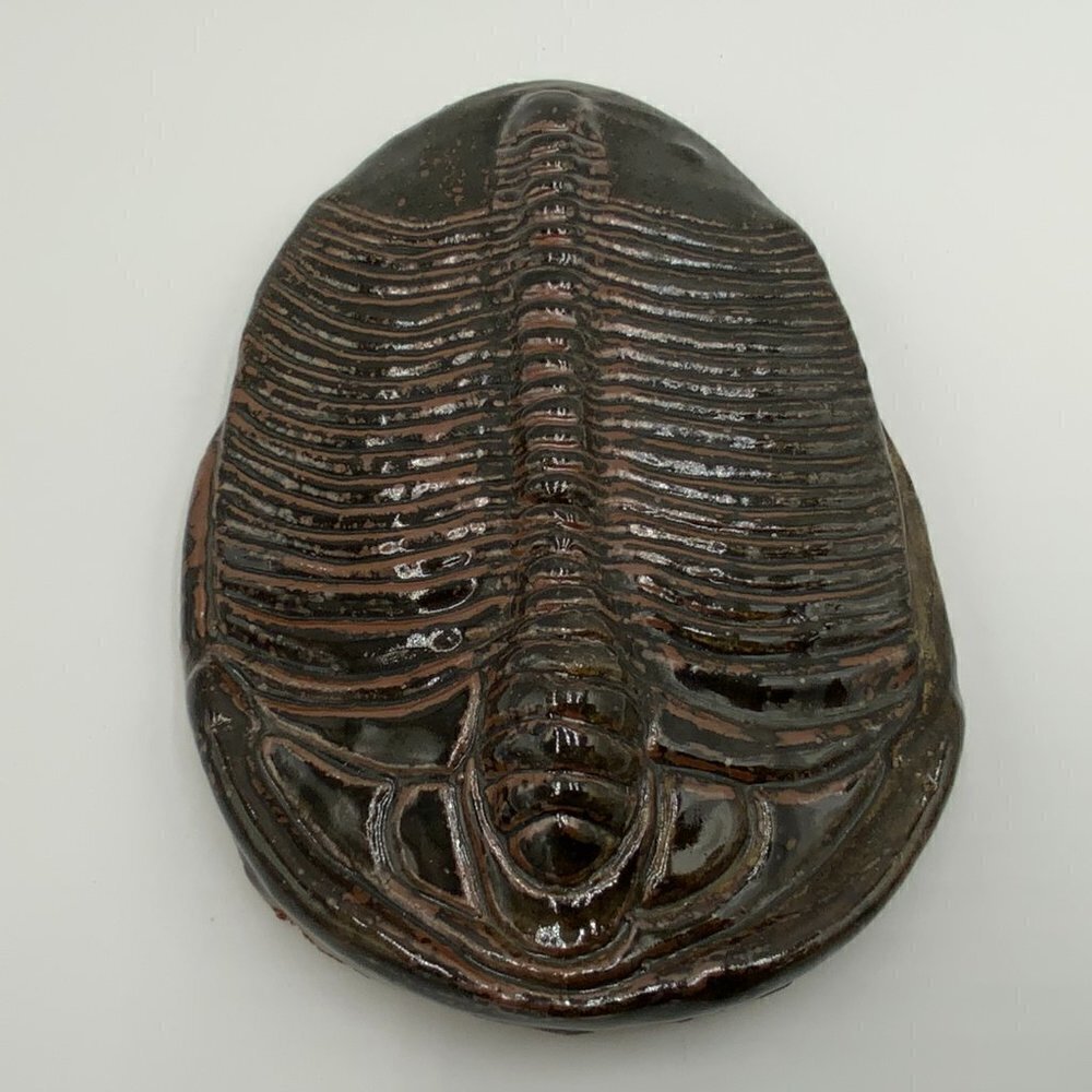 Handmade LARGE CERAMIC ELRATHIA TRILOBITE